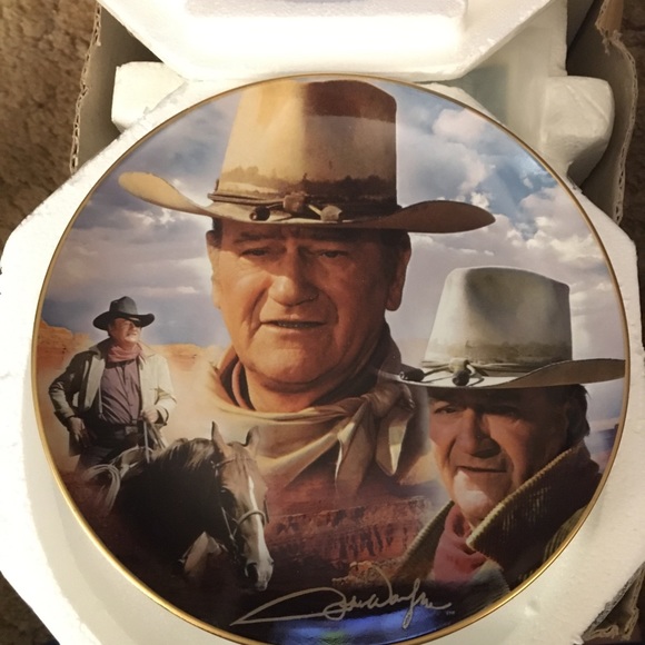 John Wayne collectors plate